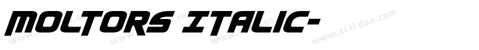 Moltors Italic字体转换